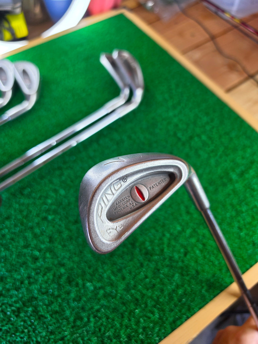 PING Eye Iron Set 3 4 6 7 8 9 RH Steel Shaft Vintage Golf Clubs 6pc - Image 13