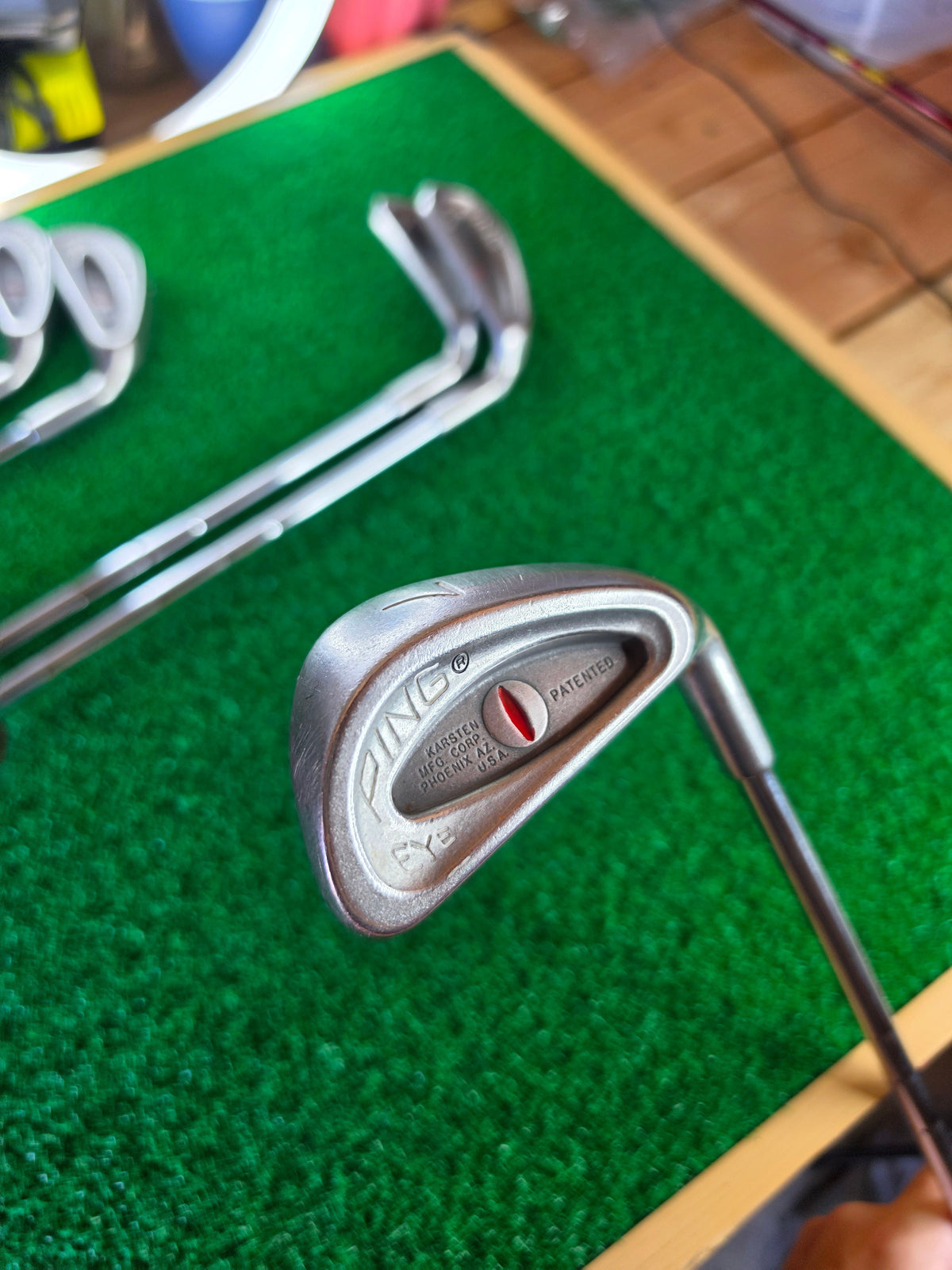 PING Eye Iron Set 3 4 6 7 8 9 RH Steel Shaft Vintage Golf Clubs 6pc - Image 13
