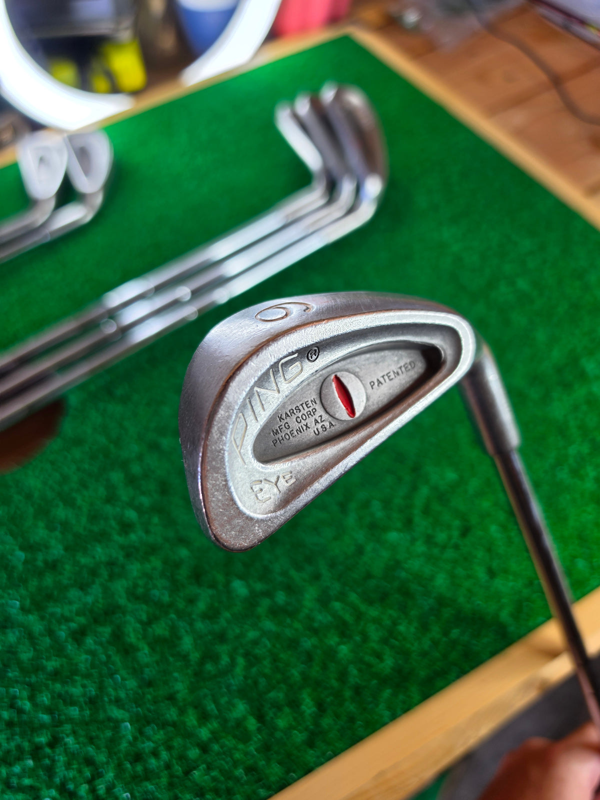 PING Eye Iron Set 3 4 6 7 8 9 RH Steel Shaft Vintage Golf Clubs 6pc - Image 10