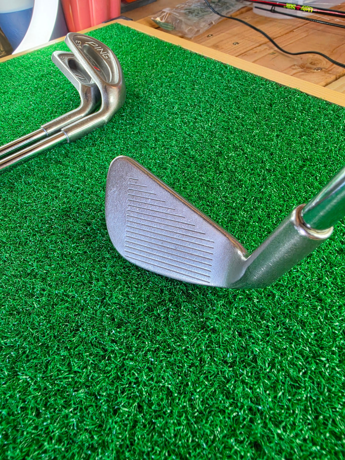 PING Eye Iron Set 3 4 6 7 8 9 RH Steel Shaft Vintage Golf Clubs 6pc - Image 12