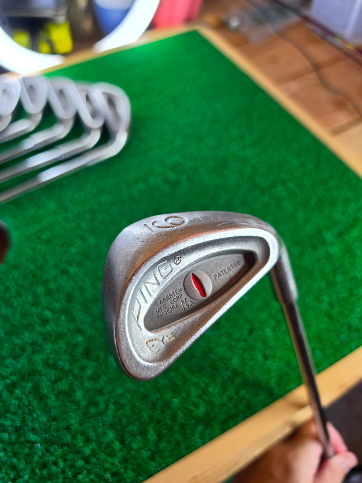 PING Eye Iron Set 3 4 6 7 8 9 RH Steel Shaft Vintage Golf Clubs 6pc - Image 19