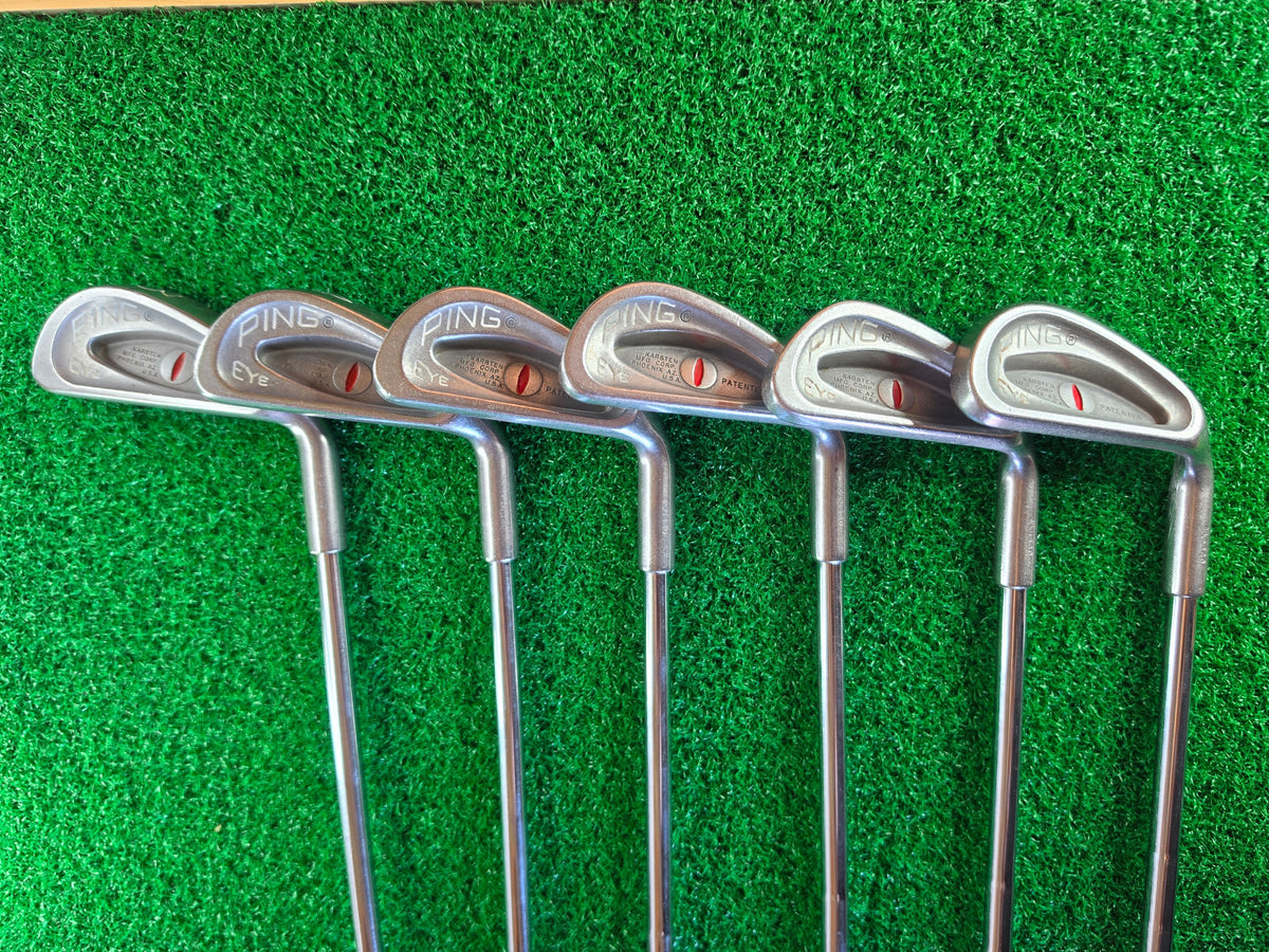 PING Eye Iron Set 3 4 6 7 8 9 RH Steel Shaft Vintage Golf Clubs 6pc - Image 1
