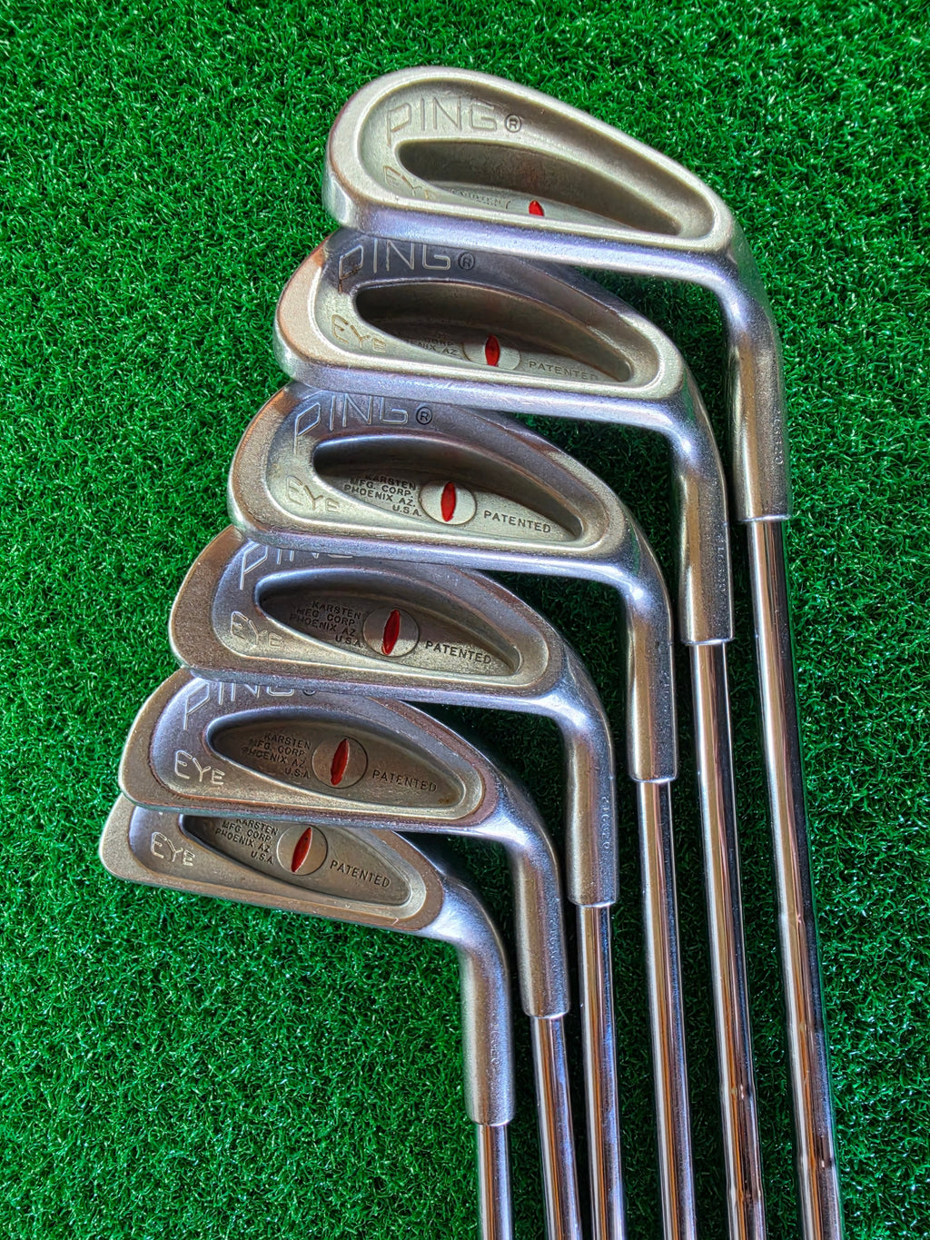 PING Eye Iron Set 3 4 6 7 8 9 RH Steel Shaft Vintage Golf Clubs 6pc - Image 21
